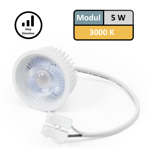 LED Einbaustrahler Lana | 230V | Flach | MCOB | 5Watt | Step Dimmbar