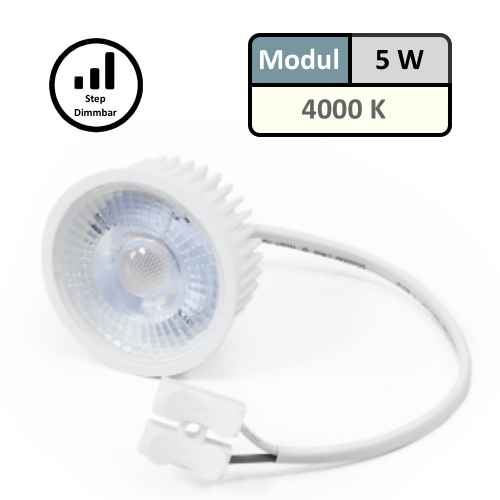 LED Einbaustrahler Lana | 230V | Flach | MCOB | 5Watt | Step Dimmbar