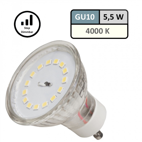 5,5W Step Dimmbar ✓ SMD Spots Nero ✓ IP65 ✓ 230V ✓ Starr