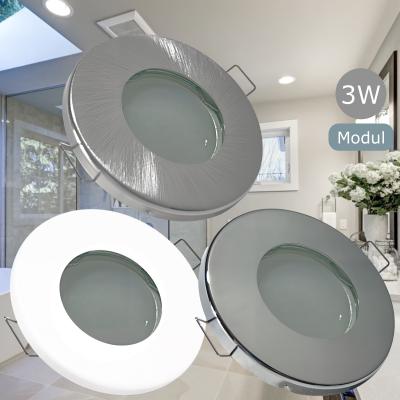 3W ✓ LED Spots Nero ✓ IP65 ✓ 230V ✓ Modul ✓ Starr