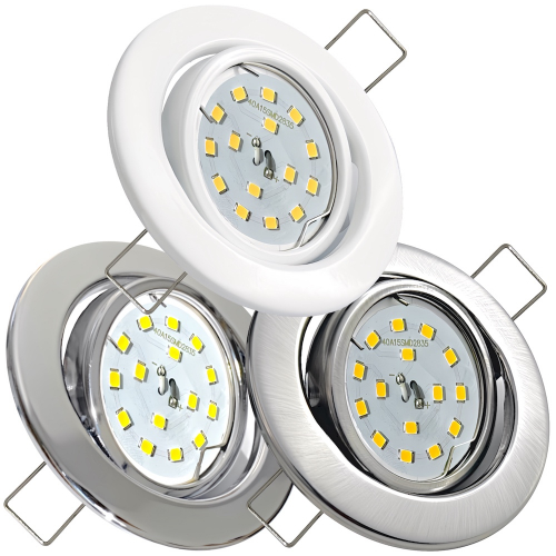 LED Einbauspot Alina 5,5W GU10 | Step Dimmbar | 3000K
