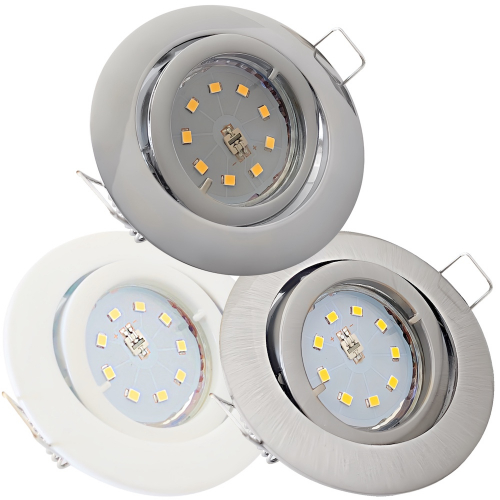 LED Einbauspot Lana 5,5W GU10 | Step Dimmbar | 3000K