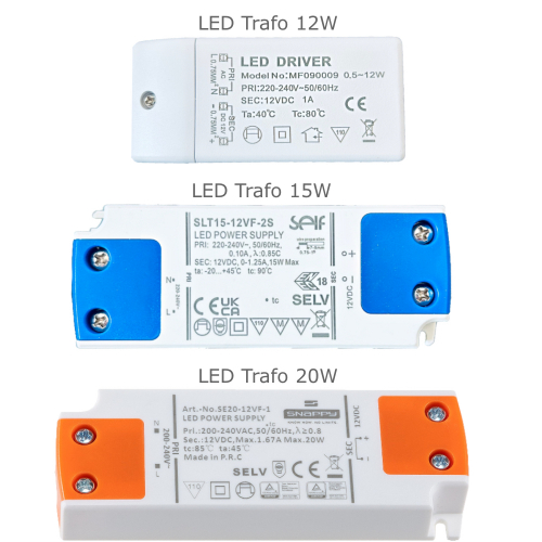 LED Möbeleuchte Finja 2,4W - 12V, flach & warmweiß
