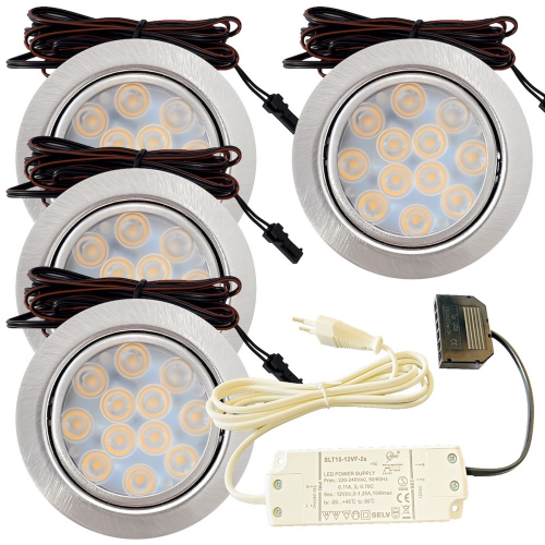 LED Möbelleuchte Luna 12V 3W – Flach & Plug & Play