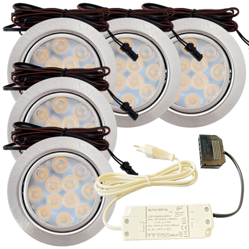 LED Möbelleuchte Luna 12V 3W – Flach & Plug & Play