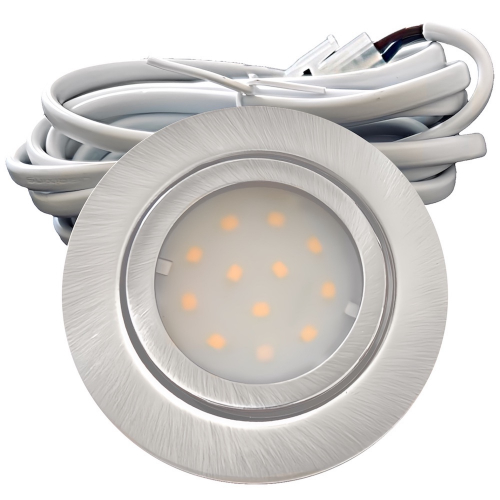 LED Möbelspot Leni 2,2W - 12V, Edelstahl geb., 4000K