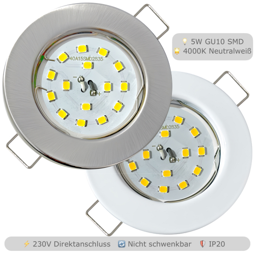 SMD Spot Lotta 5W GU10 | 4000K | IP20