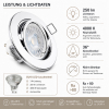 LED Einbauspot Alina 3W GU10 4000K neutralweiß schwenkbar