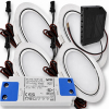LED Möbeleuchte Emma 12V 3W warmweiß flach inkl. LED Trafo