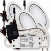LED Möbelleuchte Emma 12V 3W warmweiß ultra flach Plug & Play
