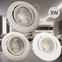3W ✓ LED Spots Lana ✓ IP20 ✓ 230V ✓ GU10 ✓ Schwenkbar