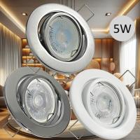 5 Watt - LED Einbauleuchte Alina - 12V - MR16 Fassung - Schwenkbar