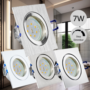 Bad Einbauspot Enya | 230V | Flach | IP44 | SMD | 7W | Step Dimmbar