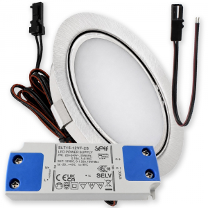 LED Möbelleuchte Emma 12V 3W warmweiß flach inkl. LED Trafo
