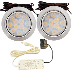 LED Möbelleuchte Luna 12V 3W – Flach & Plug & Play
